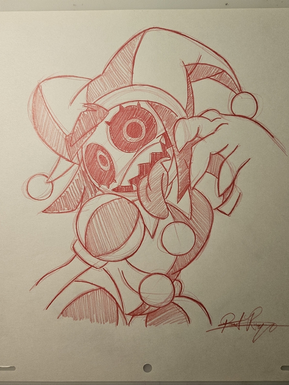 Glitch Productions Amazing Digital Circus Possessed Pomni Drawing/Sketch Art